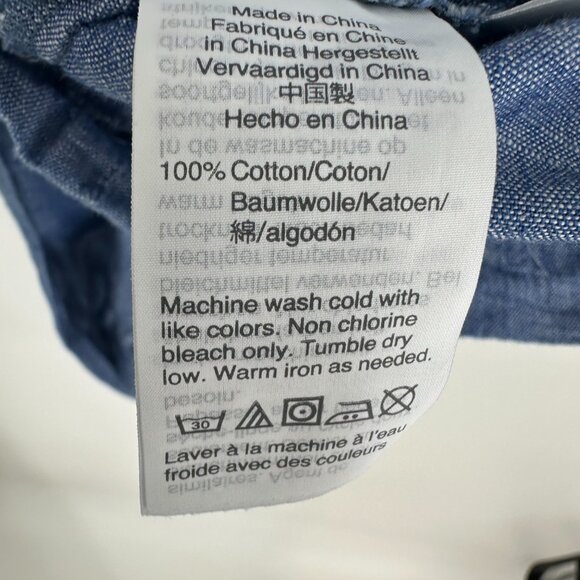 J. Crew Blue Wrap Top - Picture 7 of 7